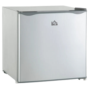 HOMCOM Mini Freezer Countertop, 1.1 Cu.Ft Compact Upright Freezer with Removable Shelves, Reversible Door for Home, Dorm, Apartment and Office, Gray