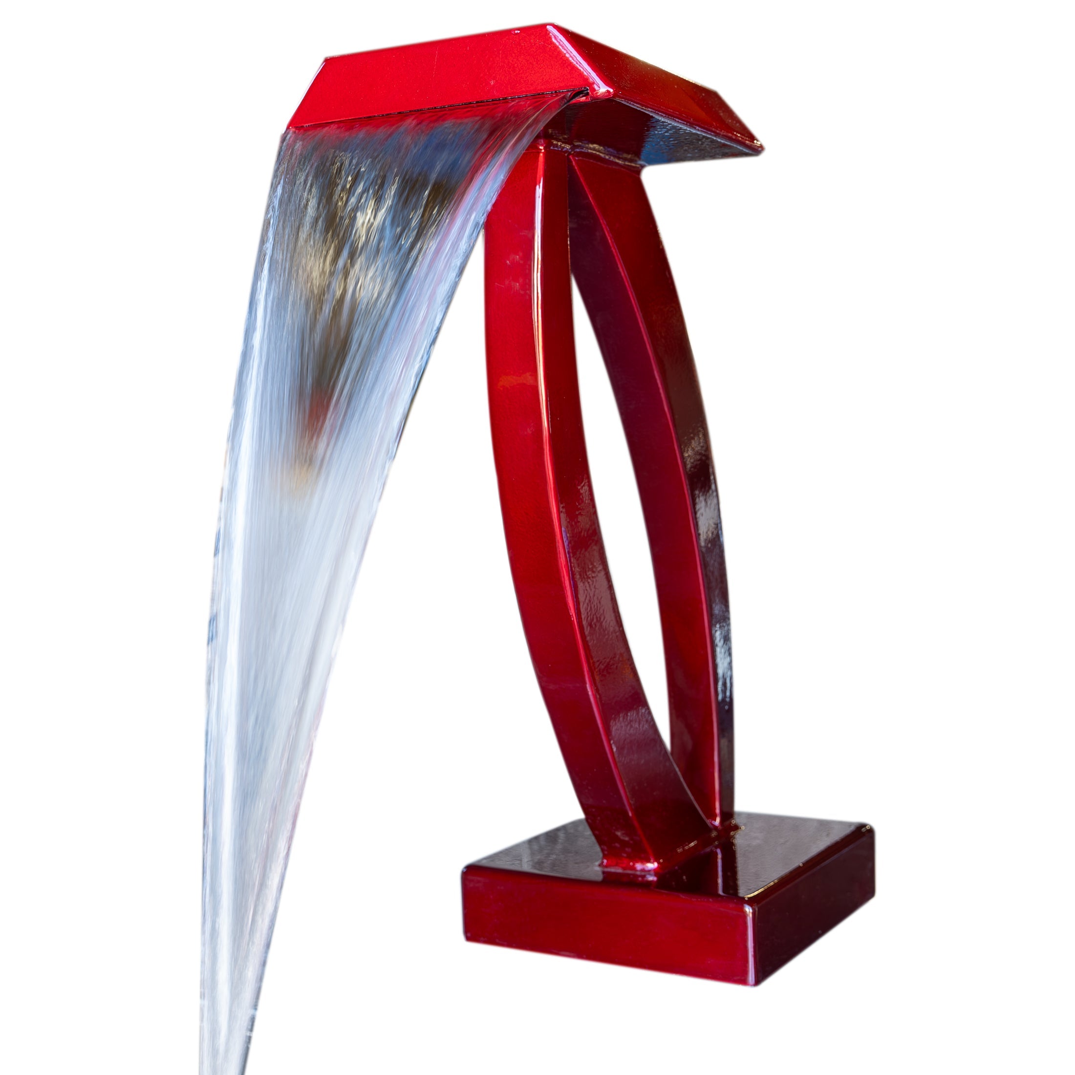Designer Series Scupper 1 with Water Feature - Powder Coat Finish ...