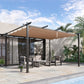 Outsunny 10' x 13' Outdoor Pergola Gazebo Backyard Canopy Cover Adjustable Sunshade, Grey