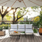 Outsunny 5-Piece Rattan Patio Furniture Set with Sofa, Chaise Lounge, Coffee Table, Footstools, Cushions, Light Gray