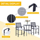 Outsunny 3pcs Patio Bar Set with Soft Cushion, Rattan Wicker Outdoor Furniture Set for Backyards, Lawn, Deck, Poolside