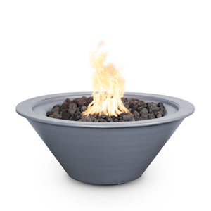 The Outdoor Plus Cazo Round Fire Bowl - Powder-Coated Metal Bowl, Match Lit - Liquid Propane