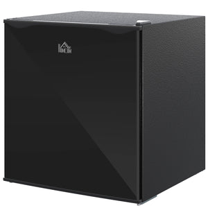 HOMCOM Mini Freezer Countertop, 1.1 Cu.Ft Compact Upright Freezer with Removable Shelves, Reversible Door for Home, Dorm, Apartment and Office, Black