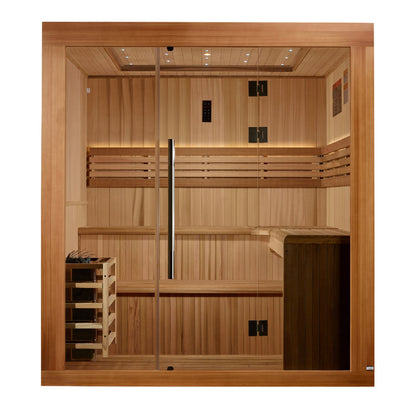 Golden Designs Updated "Osla" 6 Person Traditional Sauna - GDI-7689-02 - 2025 Osla