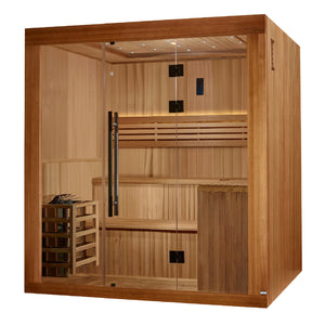 Golden Designs Updated "Osla" 6 Person Traditional Sauna - GDI-7689-02 - 2025 Osla