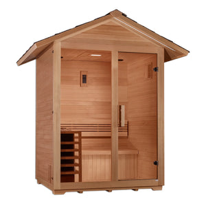 Golden Designs "Arlberg" 3 Person Traditional Outdoor Sauna - GDI-8103-01 - Arlberg