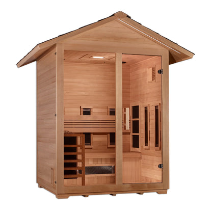 Golden Designs "Carinthia" 3 Person Hybrid Outdoor Sauna - GDI-8123-01 - Carinthia