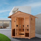 Golden Designs "Gargellen" 5 Person Hybrid Outdoor Sauna - GDI-8125-01 - Gargellen