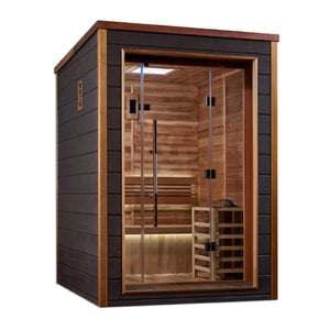 Golden Designs "Narvik" 2 Person Outdoor-Indoor Traditional Sauna - GDI-8202-01 - Narvik