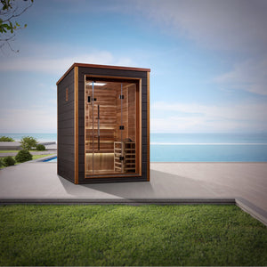 Golden Designs "Narvik" 2 Person Outdoor-Indoor Traditional Sauna - GDI-8202-01 - Narvik