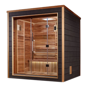 Golden Designs "Drammen" 3 Person Outdoor-Indoor Traditional Sauna - GDI-8203-01 - Drammen