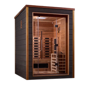 Golden Designs "Nora" 2 Person Outdoor-Indoor PureTech Hybrid Full Spectrum Sauna - GDI-8222-01 - Nora