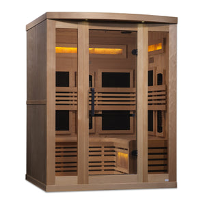 Golden Designs "Reserve Edition" 3 Person Near Zero EMF Full Spectrum with Himalayan Salt Bar - GDI-8230-01