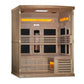 Golden Designs "Reserve Edition" 3 Person Near Zero EMF Full Spectrum with Himalayan Salt Bar - GDI-8230-01