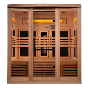 Golden Designs "Reserve Edition" 6 Person Near Zero EMF Full Spectrum with Himalayan Salt Bar - GDI-8260-01