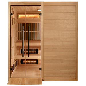 Golden Designs "Toledo" 6 Person Hybrid Sauna Full Spectrum and Harvia Traditional Stove - GDI-8360-01 - Toledo