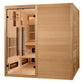 Golden Designs "Toledo" 6 Person Hybrid Sauna Full Spectrum and Harvia Traditional Stove - GDI-8360-01 - Toledo