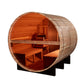 Golden Designs "Zurich" 4 Person Barrel with Bronze Privacy View Traditional Sauna - GDI-B024-01 - Zurich