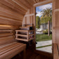 Golden Designs "Zurich" 4 Person Barrel with Bronze Privacy View Traditional Sauna - GDI-B024-01 - Zurich