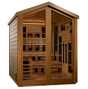 Golden Designs "Kaskinen" 6 Person Barn Hybrid Outdoor Sauna - GDI‐8526‐01 - Kaskinen