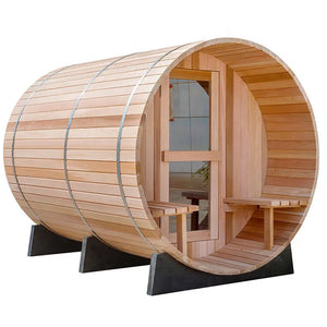 Tranquil Oasis: 4-Person Philippines Wood Stove Outdoor Sauna Room