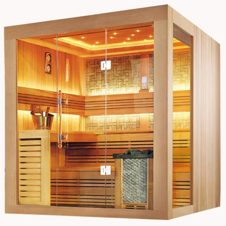 Personal Luxury: 2-Person Canadian Cedar Sauna Bathhouse, Dry Heat