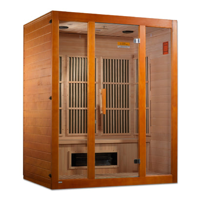 Maxxus "Alpine" Dual Tech 3 person Low EMF FAR IR Sauna - MX-J306-02S