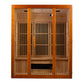 Maxxus "Alpine" Dual Tech 3 person Low EMF FAR IR Sauna - MX-J306-02S