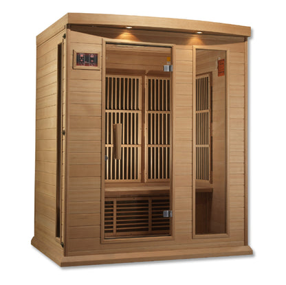Maxxus 3 Person Near Zero EMF FAR IR Sauna - MX-K306-01-ZF
