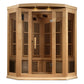 Maxxus 3 Person Corner Near Zero EMF FAR IR Sauna - MX-K356-01-ZF