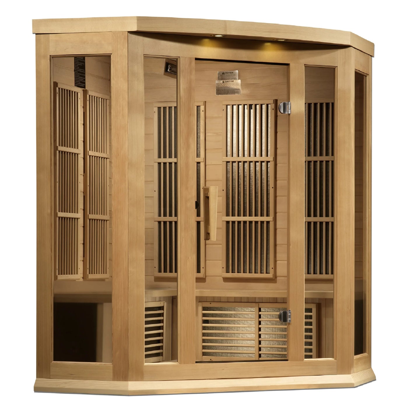 Maxxus 3 Person Corner Near Zero EMF FAR IR Sauna - MX-K356-01-ZF