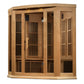 Maxxus 3 Person Corner Near Zero EMF FAR IR Sauna - MX-K356-01-ZF