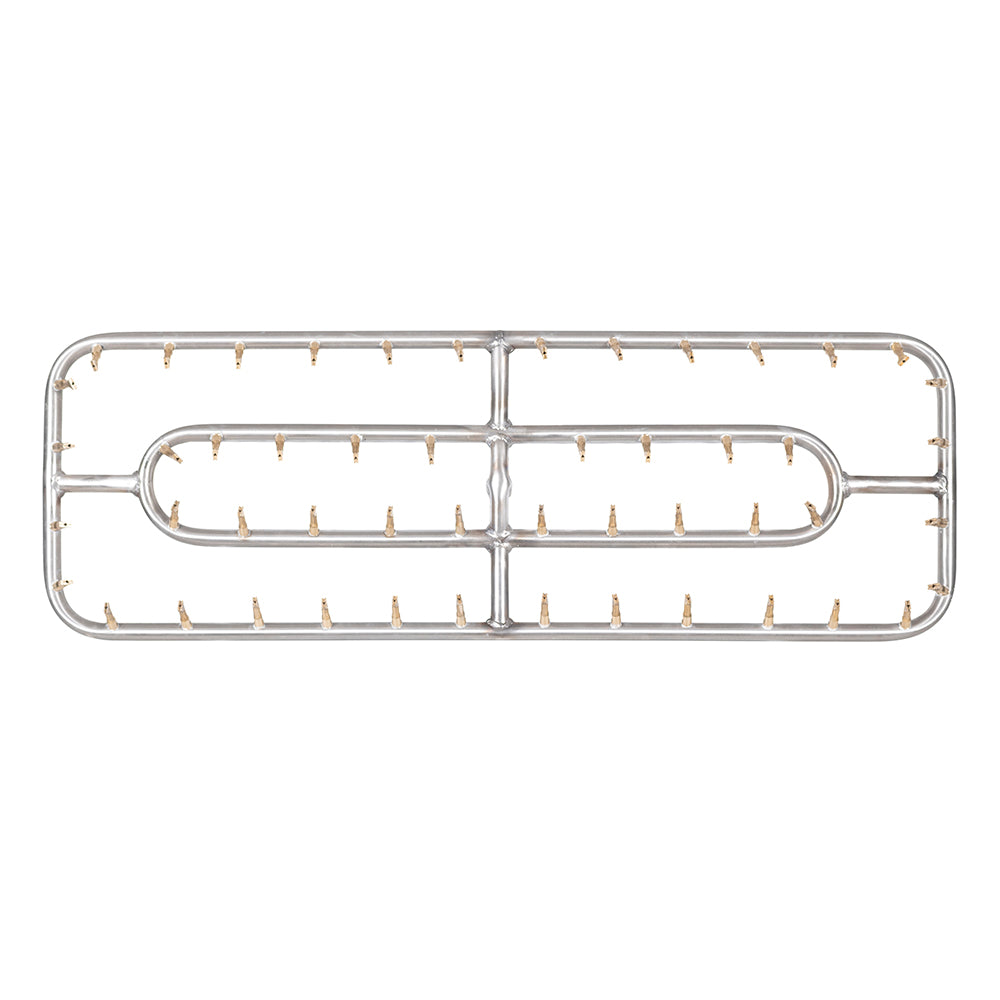 The Outdoor Plus Stainless Steel Double Rectangle Bullet Burner- 18" to 72" Size