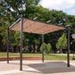 Outsunny 11.5' x 11.5' Outdoor Retractable Pergola Canopy, Metal Patio Shade Shelter for Backyard, Porch Party, Garden, Grill Gazebo, Beige