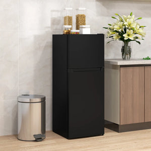 HOMCOM Small Fridge with Freezer, 4 Cu Ft Refrigerator with Reversible Doors, BlackHOMCOM Small Fridge with Freezer, 4 Cu Ft Refrigerator with Reversible Doors, Black