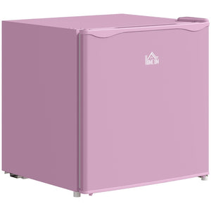 HOMCOM 1.1 Cu.Ft Countertop Mini Freezer, Compact Upright Freezer with Removable Shelves, Pink