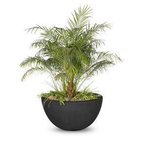 The Outdoor Plus Round Luna Planter Bowl - GFRC Concrete Centerpiece Bowl, Planter for Garden