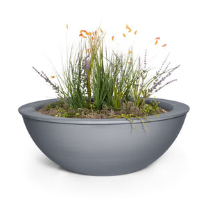 The Outdoor Plus Sedona Round Planter Bowl - Powder-Coated Centerpiece, Metal Planter for Garden