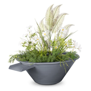 The Outdoor Plus Cazo Powder Coated Planter & Water Bowl - Metal