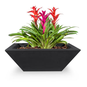 The Outdoor Plus Maya Square Planter Bowl - GFRC Concrete Planter for Lawns, Garden, Porch