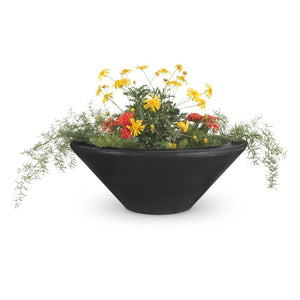 The Outdoor Plus Cazo Round Planter Bowl - GFRC Concrete for Garden, Lawn