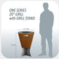 Arteflame Grill Stands - Perfect Height for Tall Grill Enthusiasts