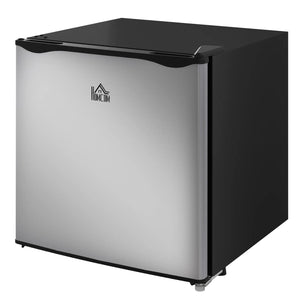 HOMCOM 1.1 Cu.Ft Countertop Mini Freezer, Compact Upright Freezer with Removable Shelves, Silver